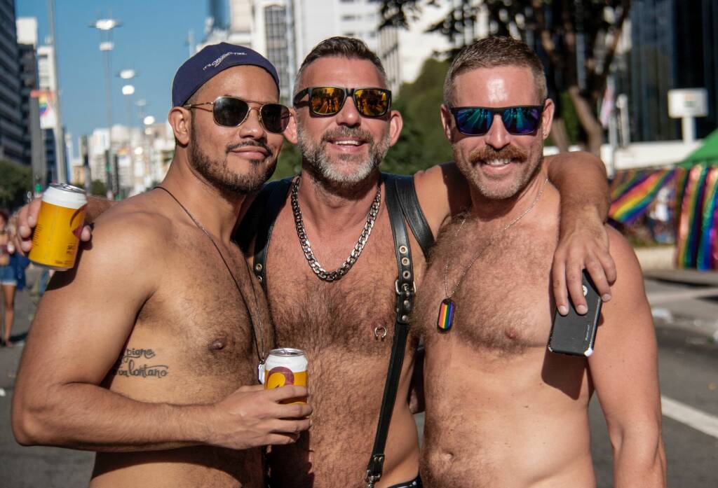 three men meeting up from AdultFriendFinder
